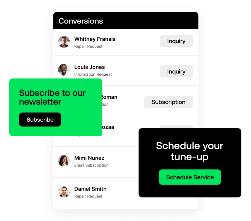 Website Elements with Graphics