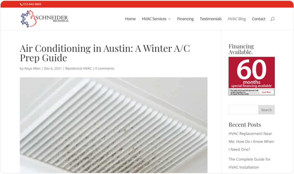 Air Conditioning Article Example