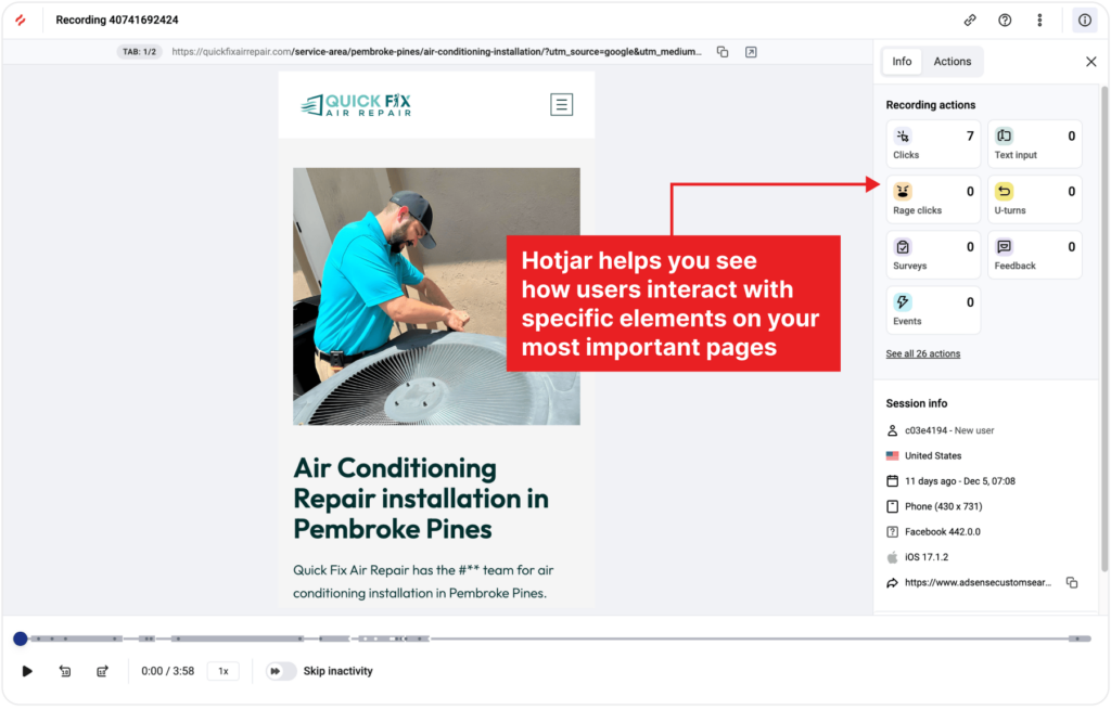 Hotjar in Action