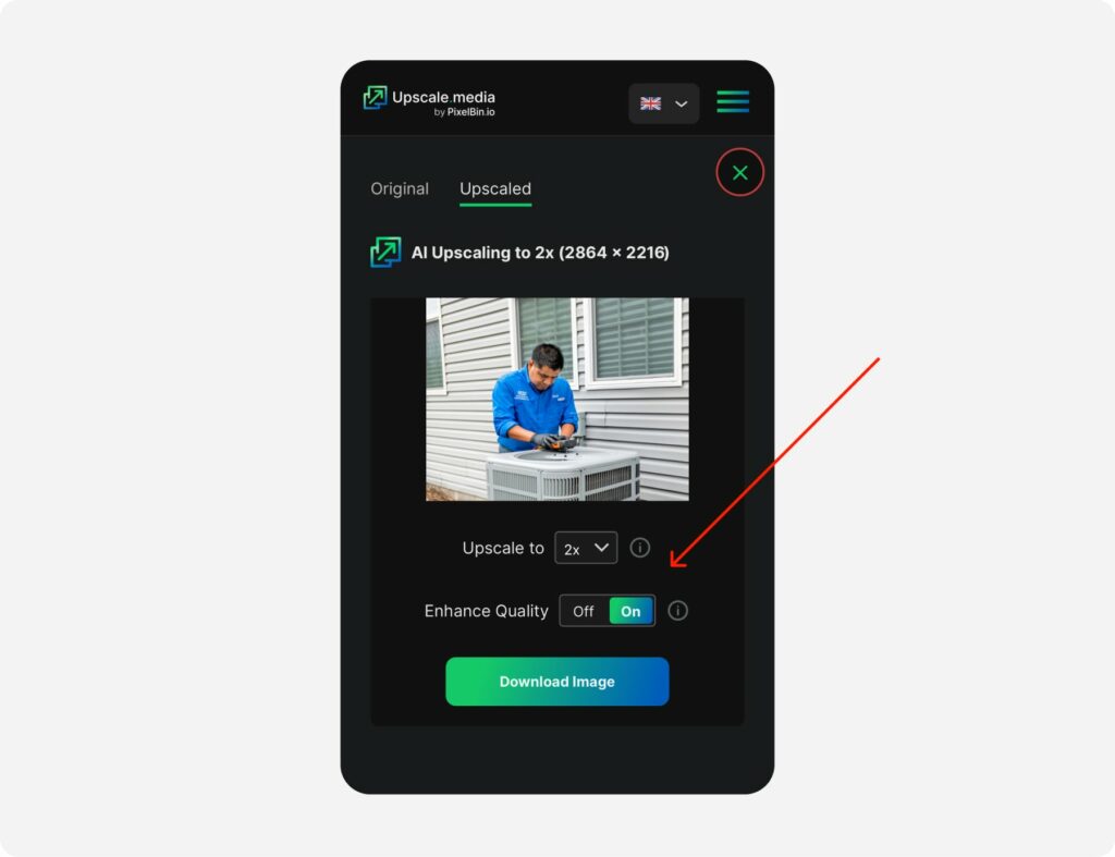Upscale Enhance Image