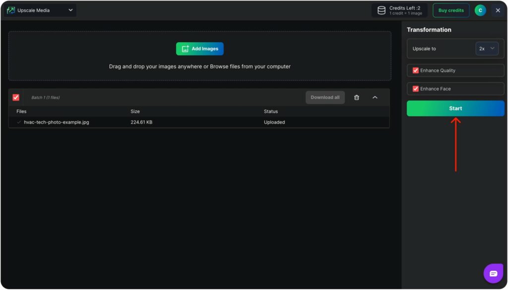 Upscale Media Press Start