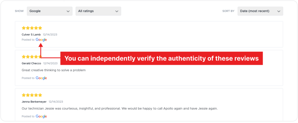 Verify Reviews
