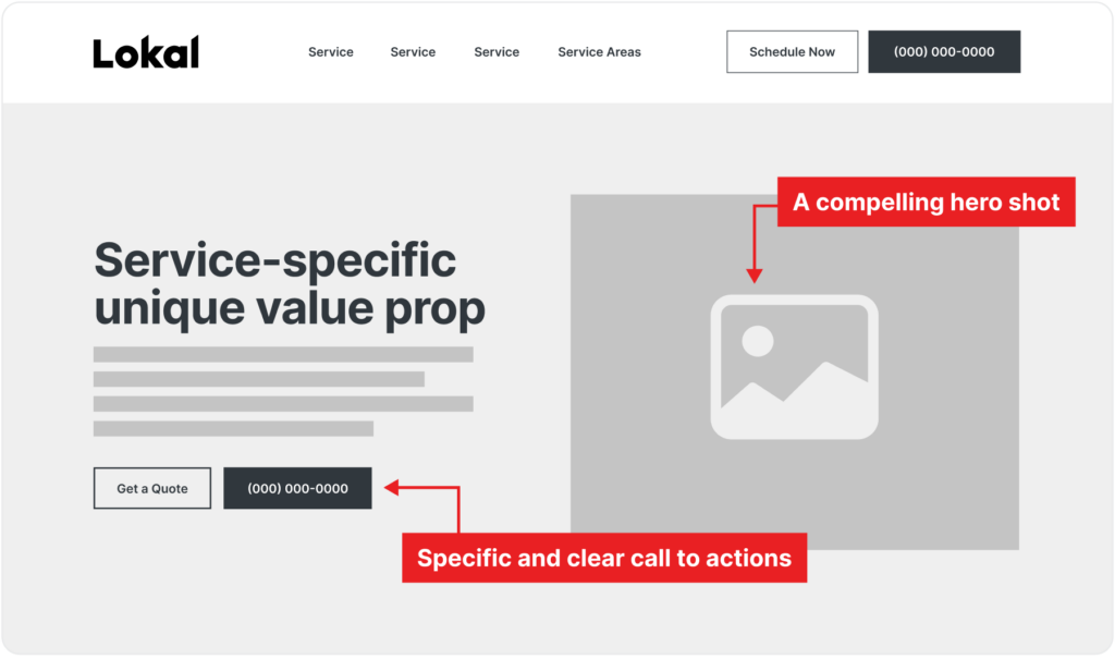 Compelling Above The Fold Section