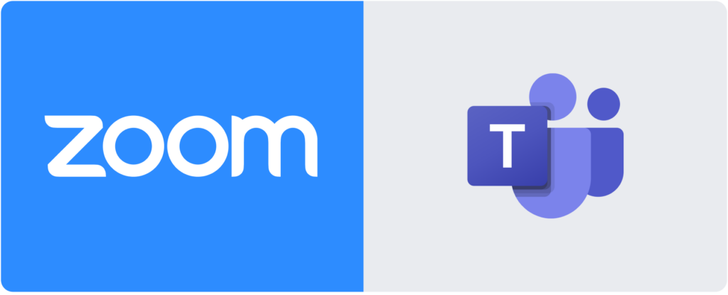 Zoom and Teams Logos