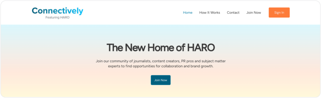 Lokal - screenshot showing a HARO’s homepage for local search outreach campaigns