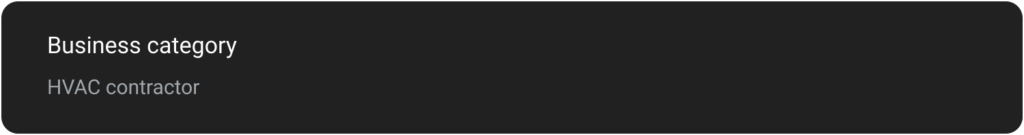 Lokal - screenshot showing GBP primary business category that you could optimize for local SEO