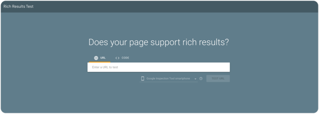 Google rich results test