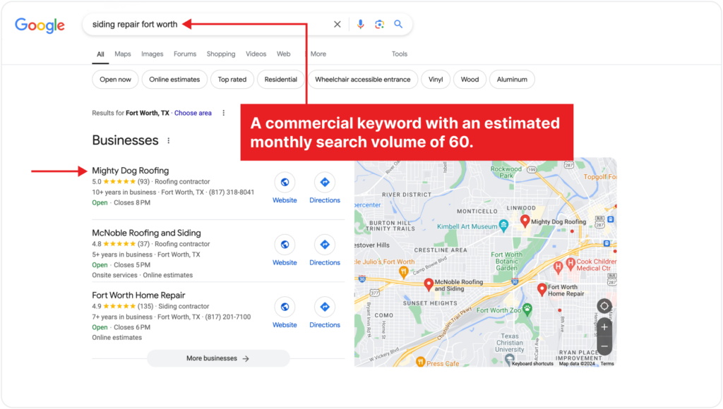 Google search siding repair