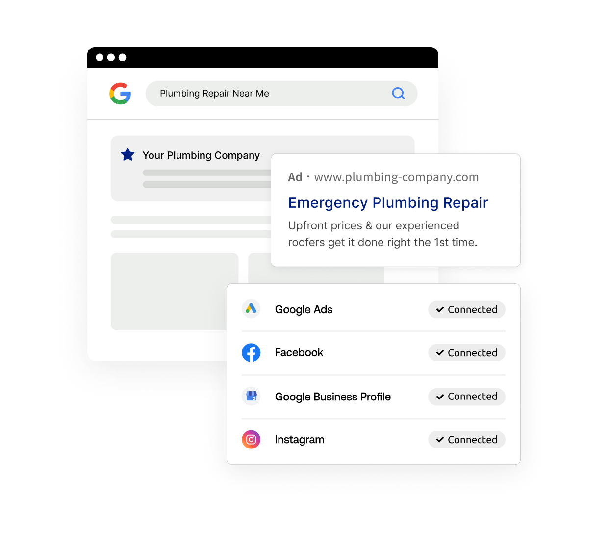 plumbing web campaign graphic