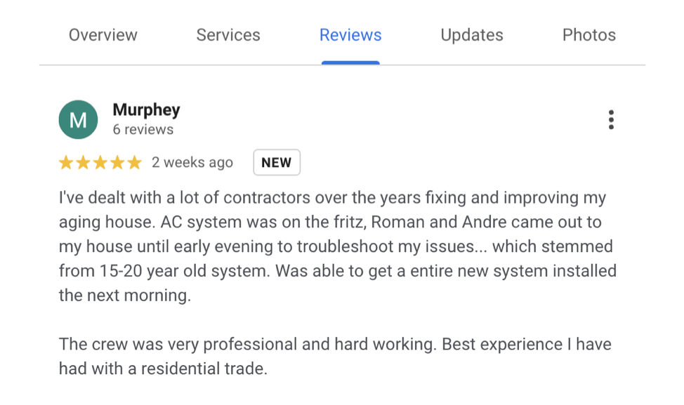 customer review
