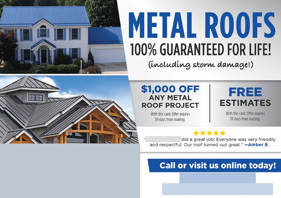 an example of a roofing flyer