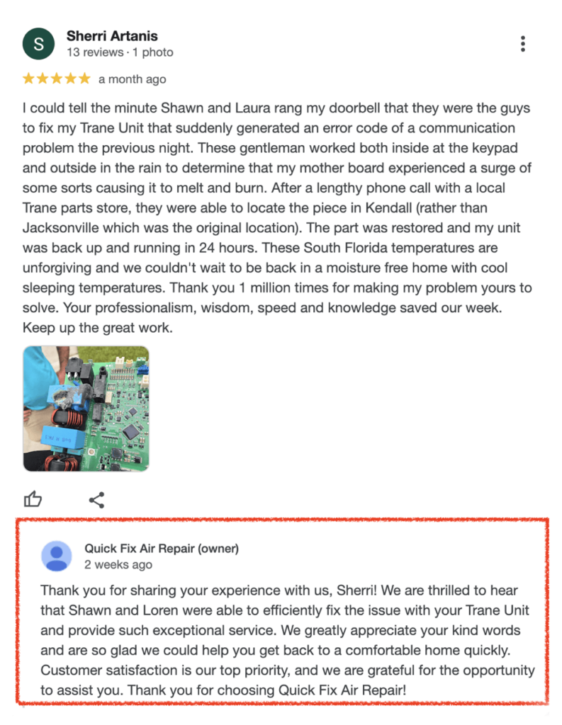 quickfix positive review