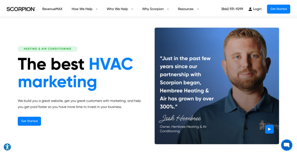 Scorpion Homepage hero